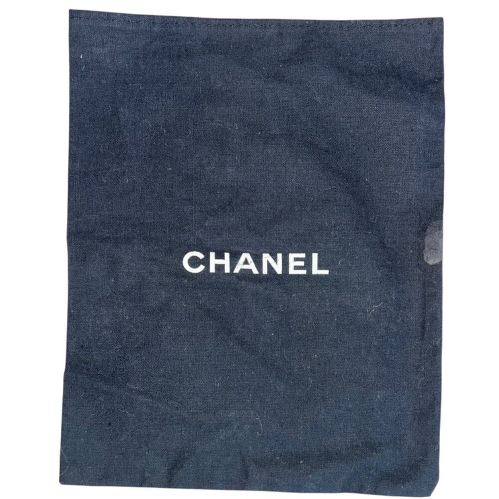 chanel paris france black white slip bag dust cover
